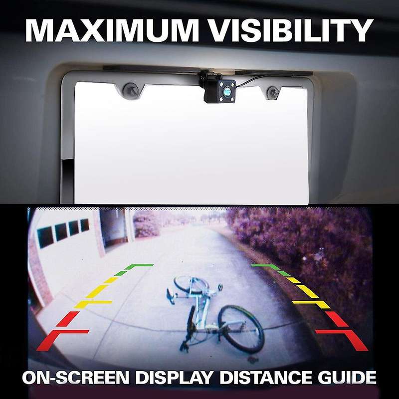 Car Rear View Car Reversing Camera License Plate Frame 170 Camera