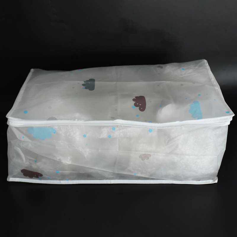 4pcs Foldable Storage Bag Clothes Blanket Quilt Closet White