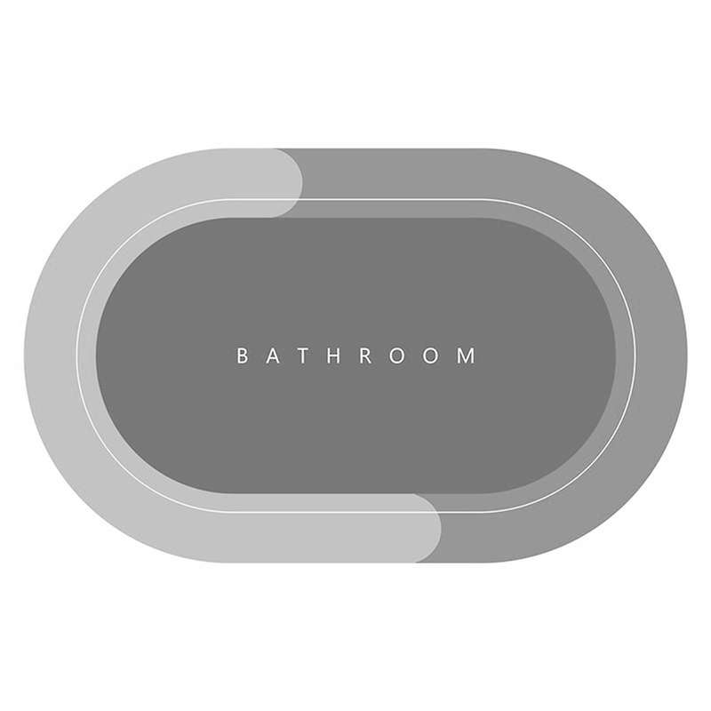 Super Absorbent Mat Quick Drying Bathroom Rug Non-slip Home Decor C