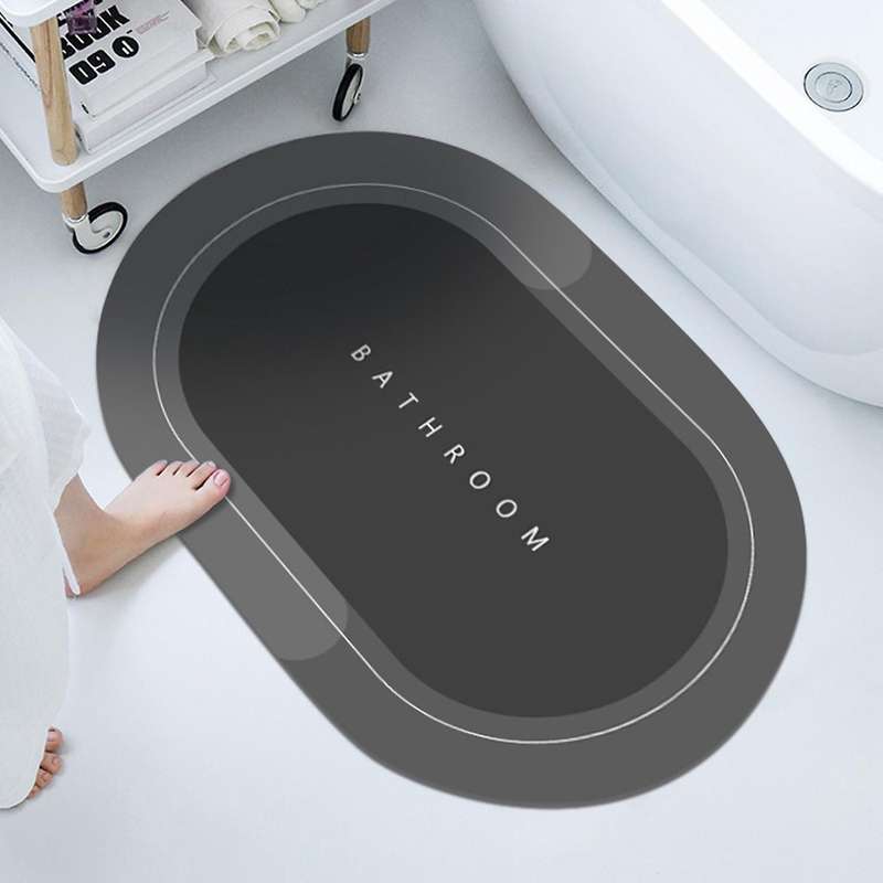 Super Absorbent Mat Quick Drying Bathroom Rug Non-slip Home Decor C