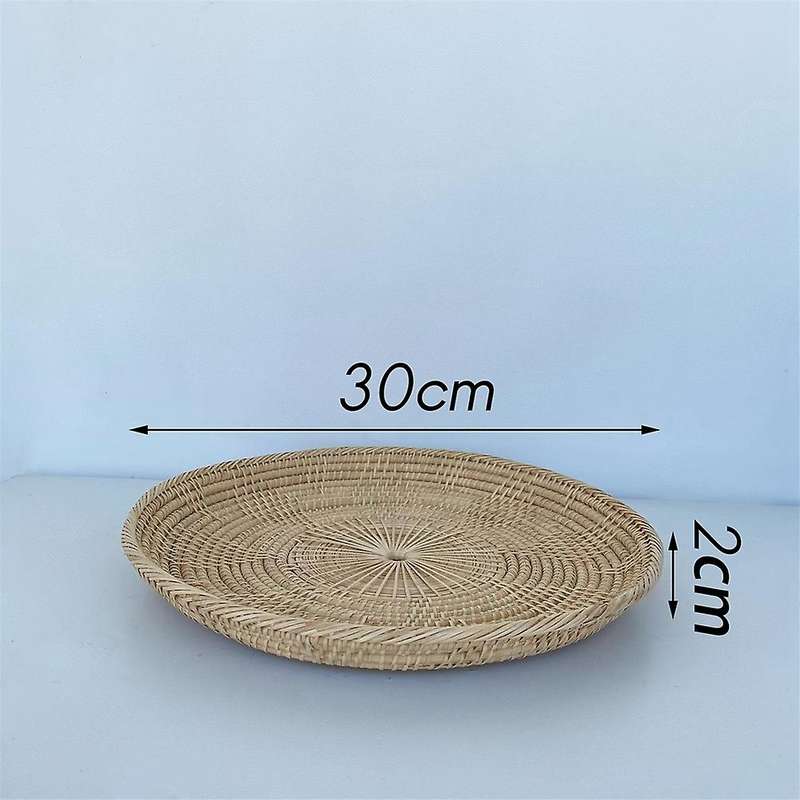 Ins Vintage Rattan Fruit Tray Photographic Props Furniture Decoration