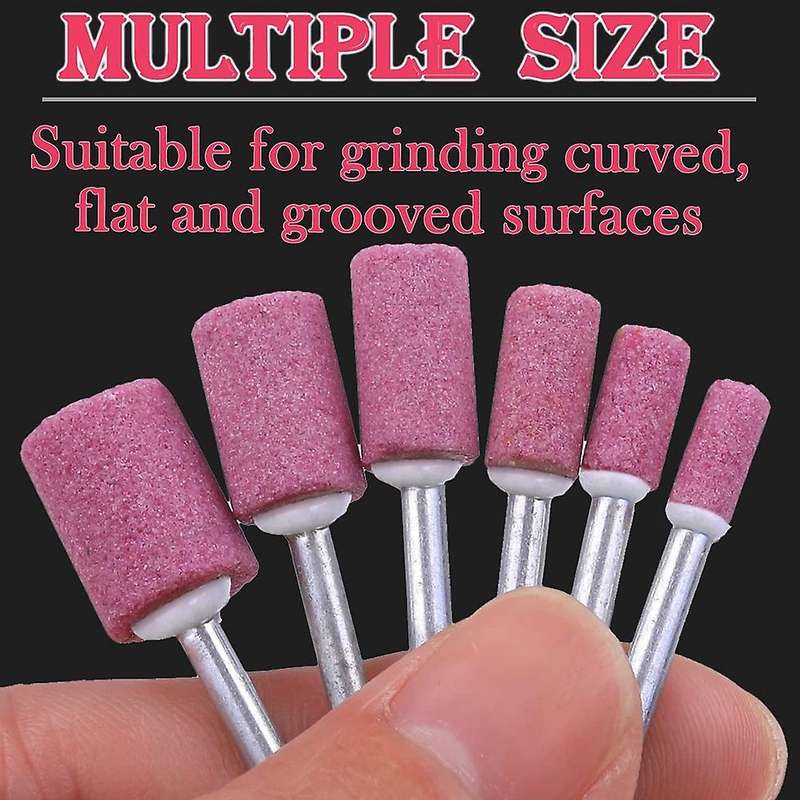 60 Pack Grinding Stone Set, (12/10/8/6/5/4mm) for Rotary Tool