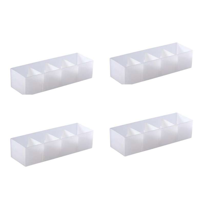 4pcs Partition Drawer Storage Box Partition Grid Storage Box (s)