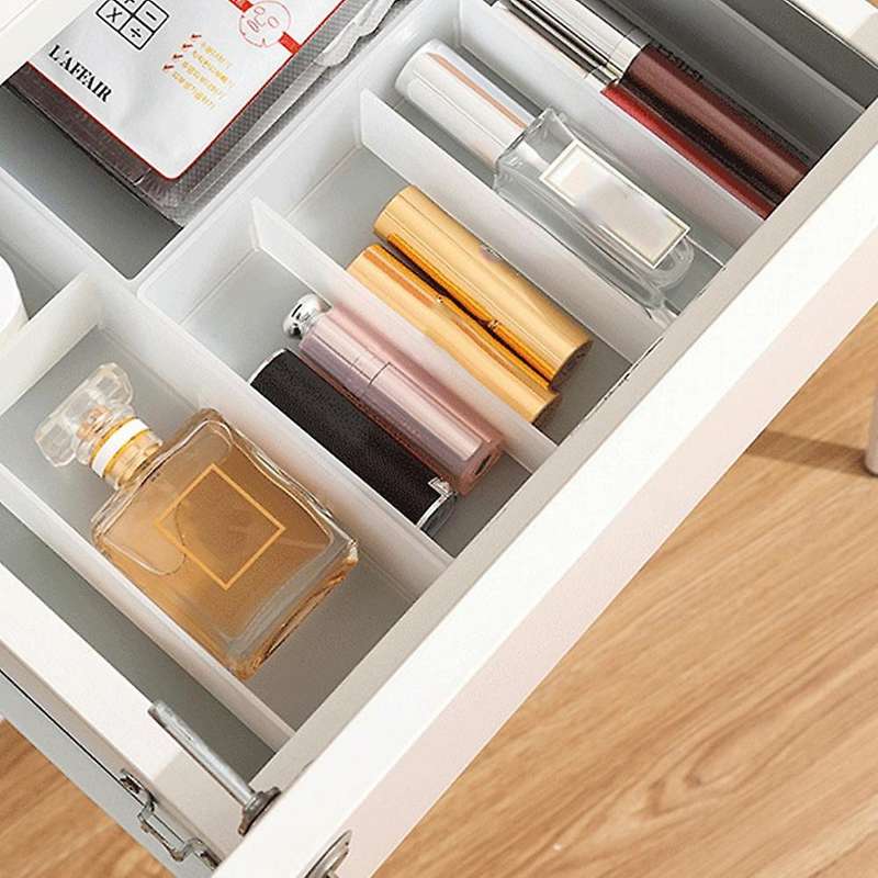 4pcs Partition Drawer Storage Box Partition Grid Storage Box (s)