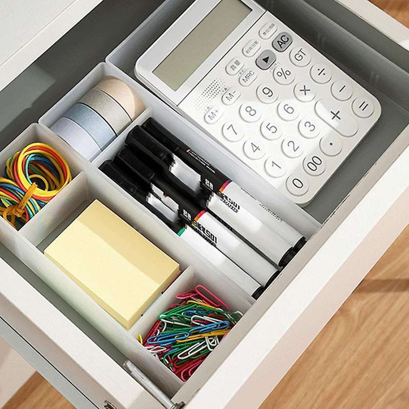 4pcs Partition Drawer Storage Box Partition Grid Storage Box (s)