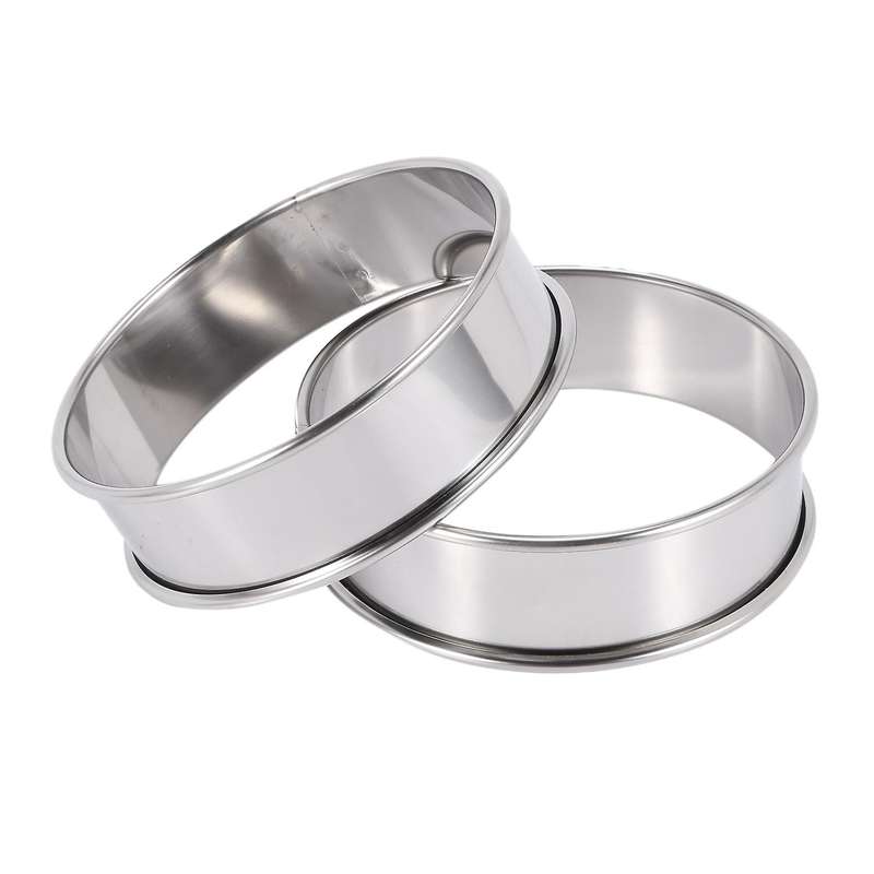 Tart Rings Stainless Steel Round Muffin Rings Crumpet Rings Molds