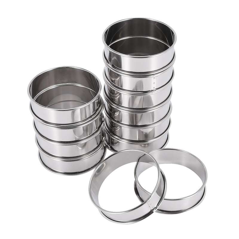Tart Rings Stainless Steel Round Muffin Rings Crumpet Rings Molds