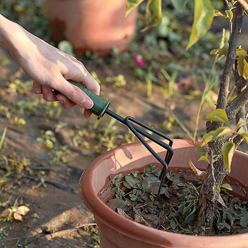 4pcs Flower Planting Soil Shovel Rake Fork Cultivator Trowel Kit