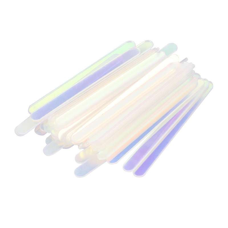 50pcs Kids Ice Cream Sticks Crafts Popsicle Stick Mould Rainbow Color
