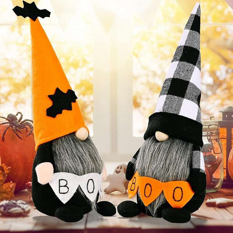Halloween Gnomes Plush Decor,tomte Gnome Ornaments Elf Dwarf for Home