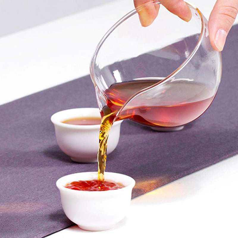 Transparent Glass Fair Cup Heat-resistant Glass Tea Bubble Tea Set