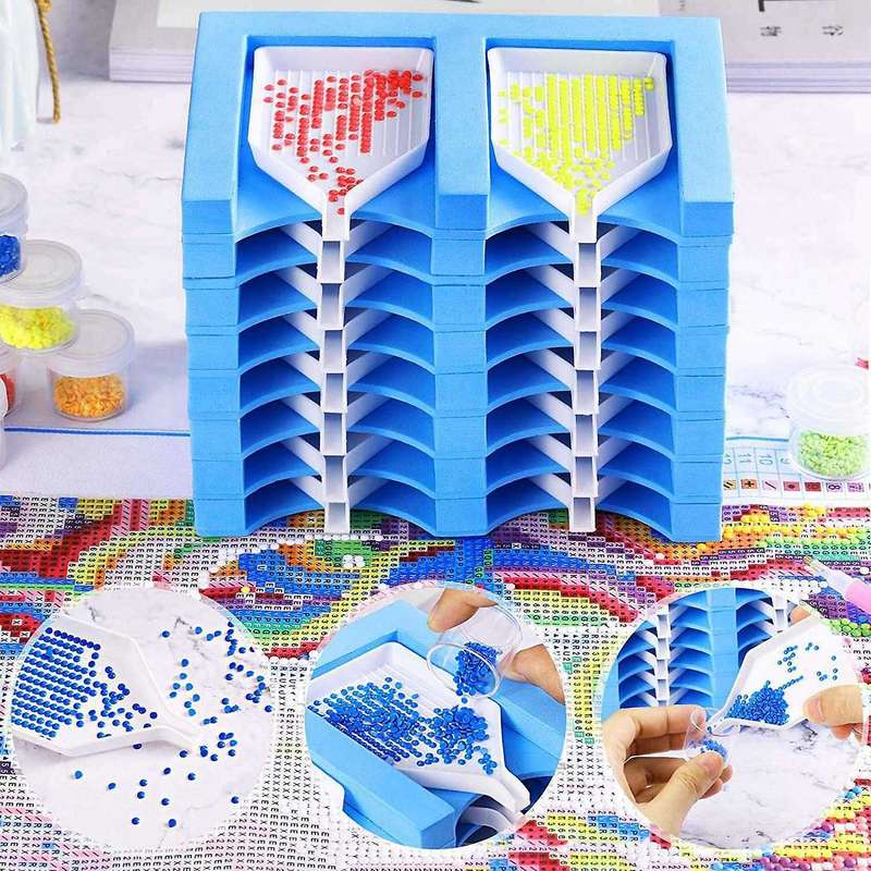 Diamond Painting Tray Organizer Diamond Painting Accessories Blue