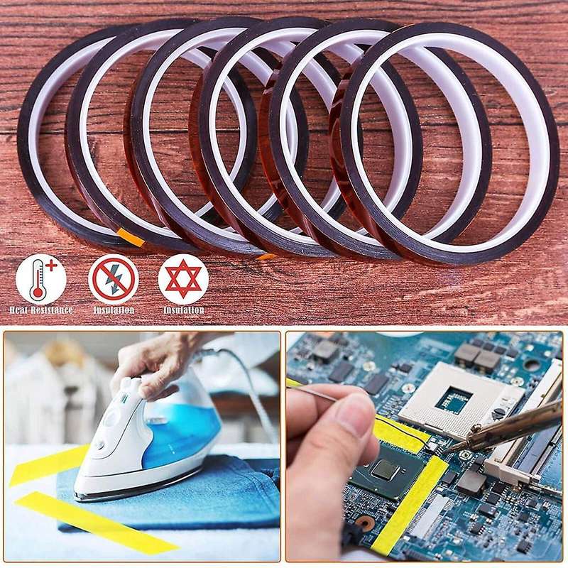 Heat Tape for Heat Press, 6packs Heat Transfer Tape Heat Resistant