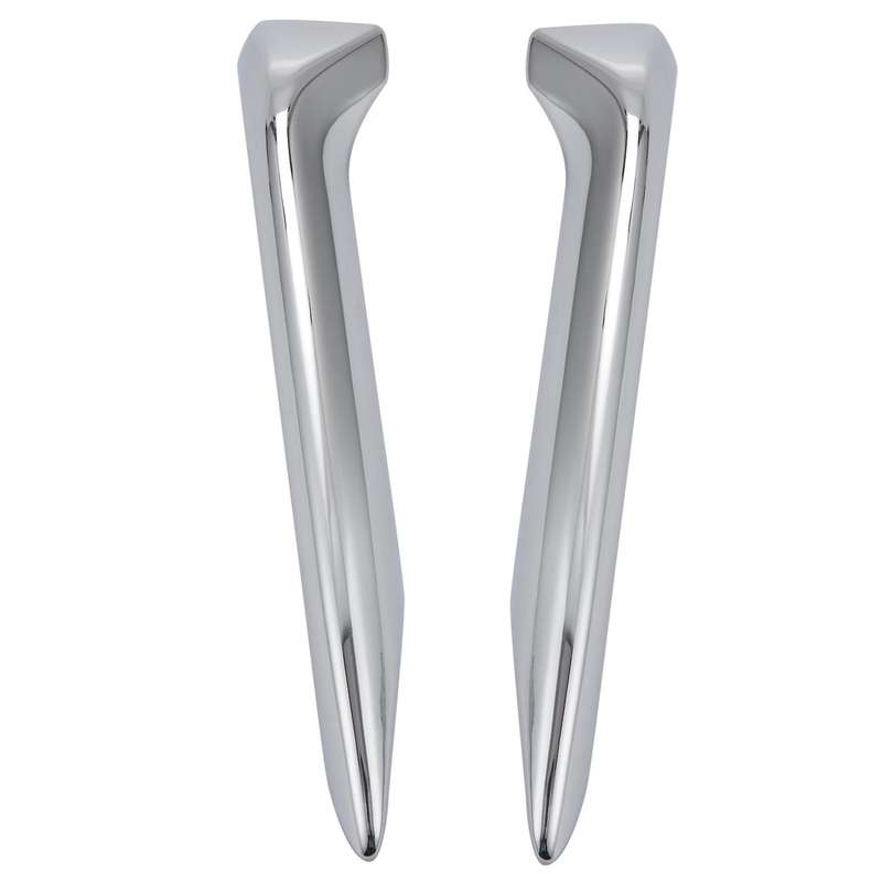 Auto Accessory Front Fog Lights Lamp Eyelid Eyebrow Cover Trim Chrome