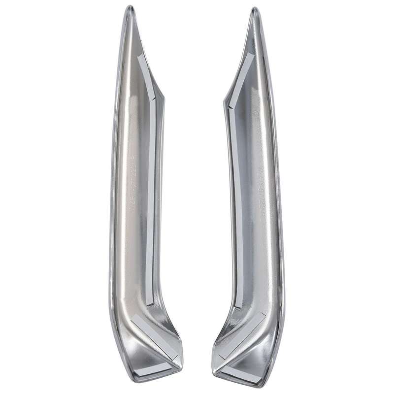 Auto Accessory Front Fog Lights Lamp Eyelid Eyebrow Cover Trim Chrome