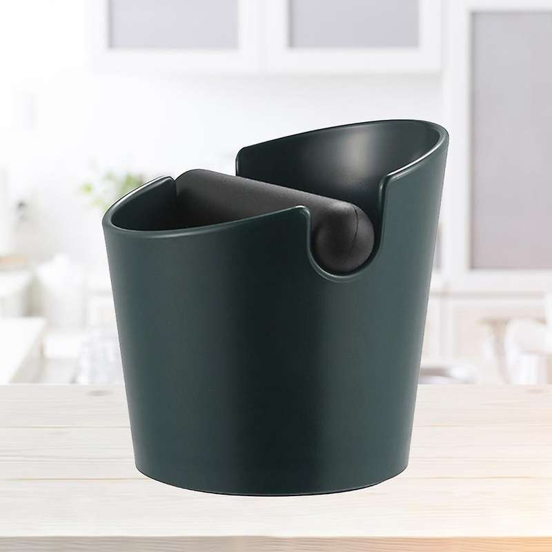 Coffee Knock Ground Barrel Recycling Barrel with Stick Dark Green