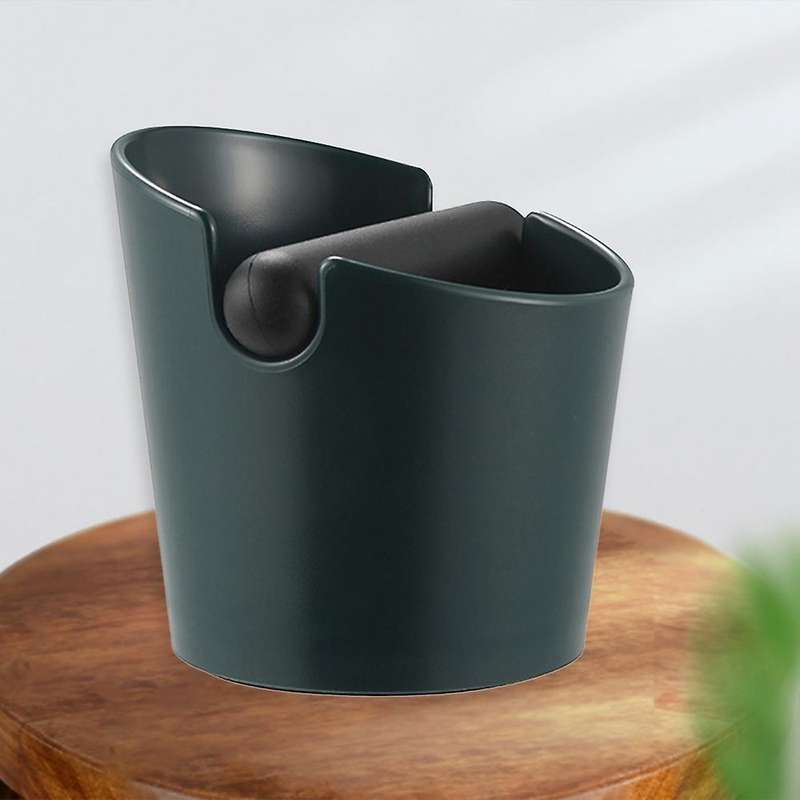 Coffee Knock Ground Barrel Recycling Barrel with Stick Dark Green