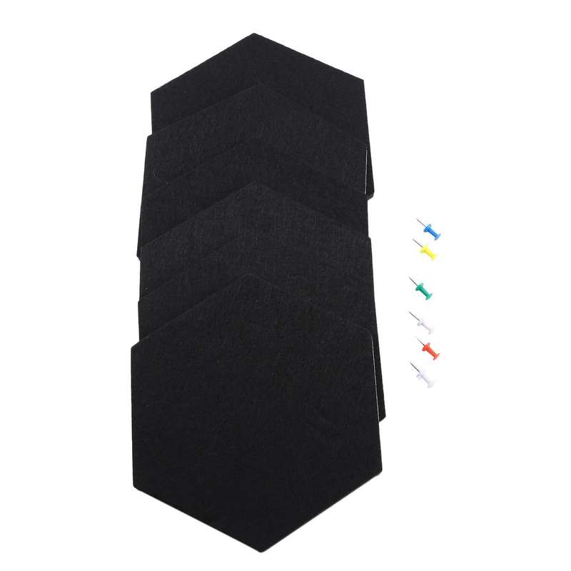 6 Pack Felt Memo Board Decorative Notice Board,(20 X 17 Cm)