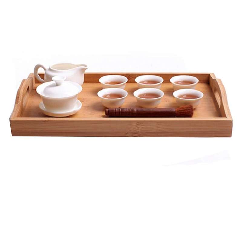 Household Tea Cup Tray Wooden Breakfast Tray/craft Log Platter