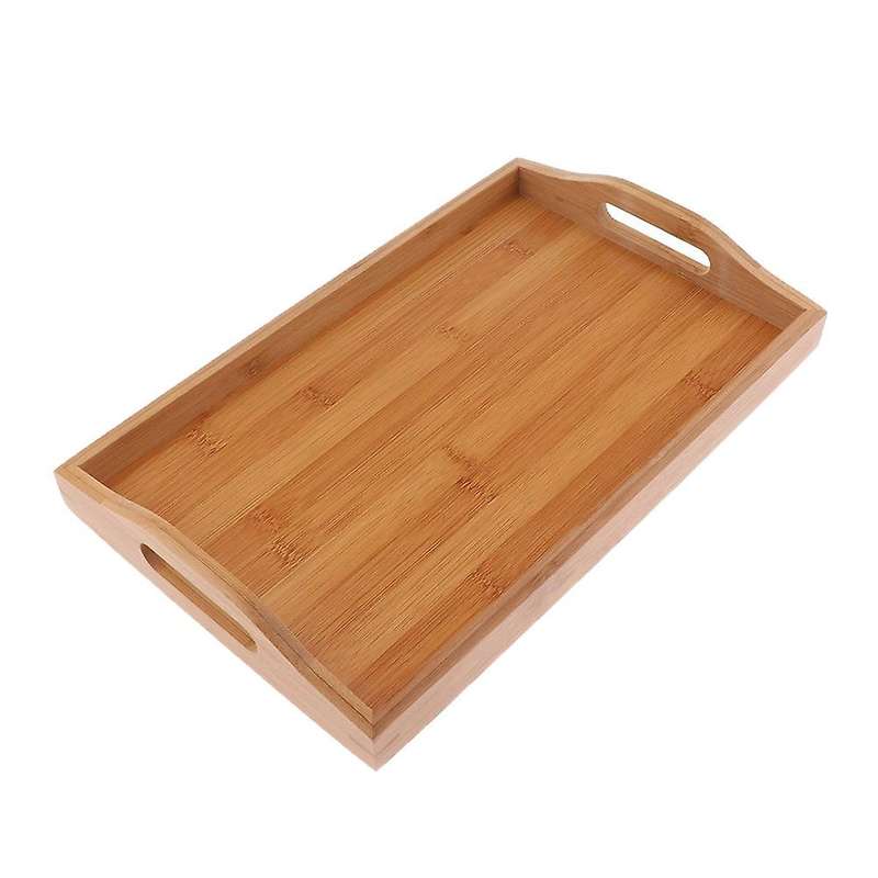 Household Tea Cup Tray Wooden Breakfast Tray/craft Log Platter