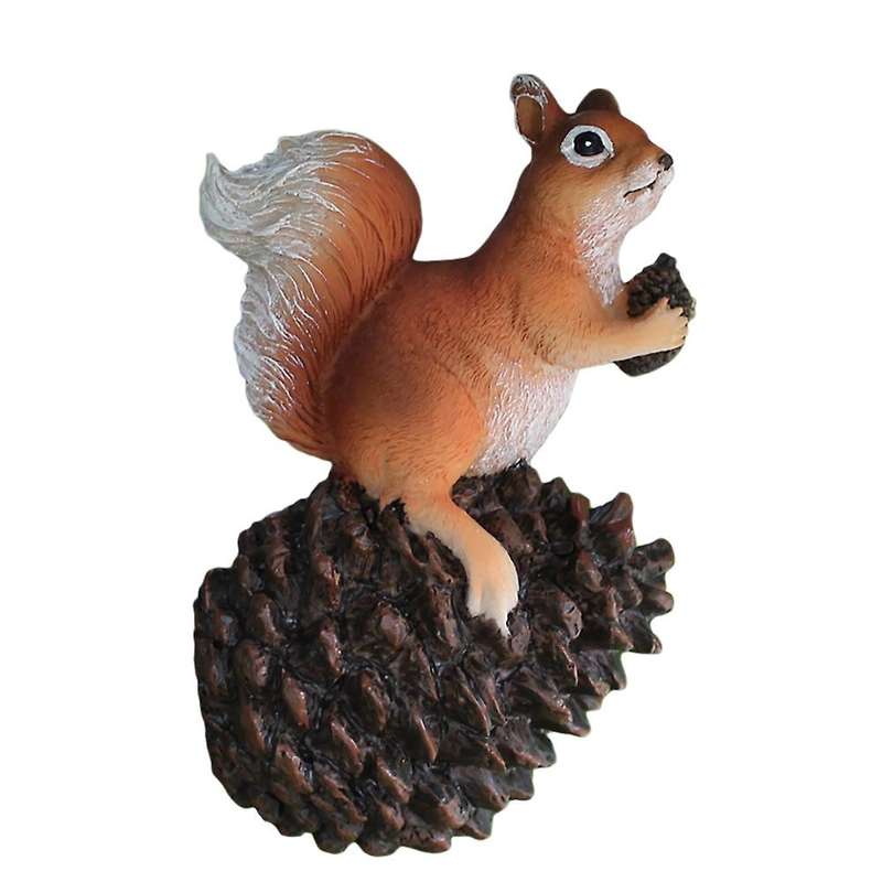 Simulated Squirrel Tree Hanging Creative Mini Landscape Pinecone