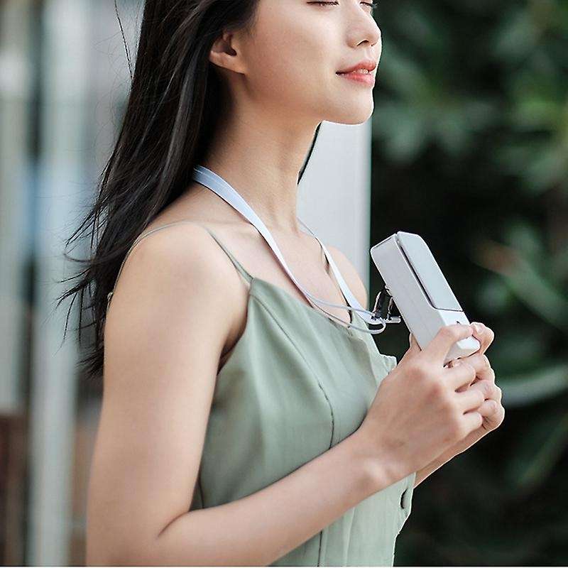 Mini Waist Clip On Fan with Display for Outdoor Camping(navy)