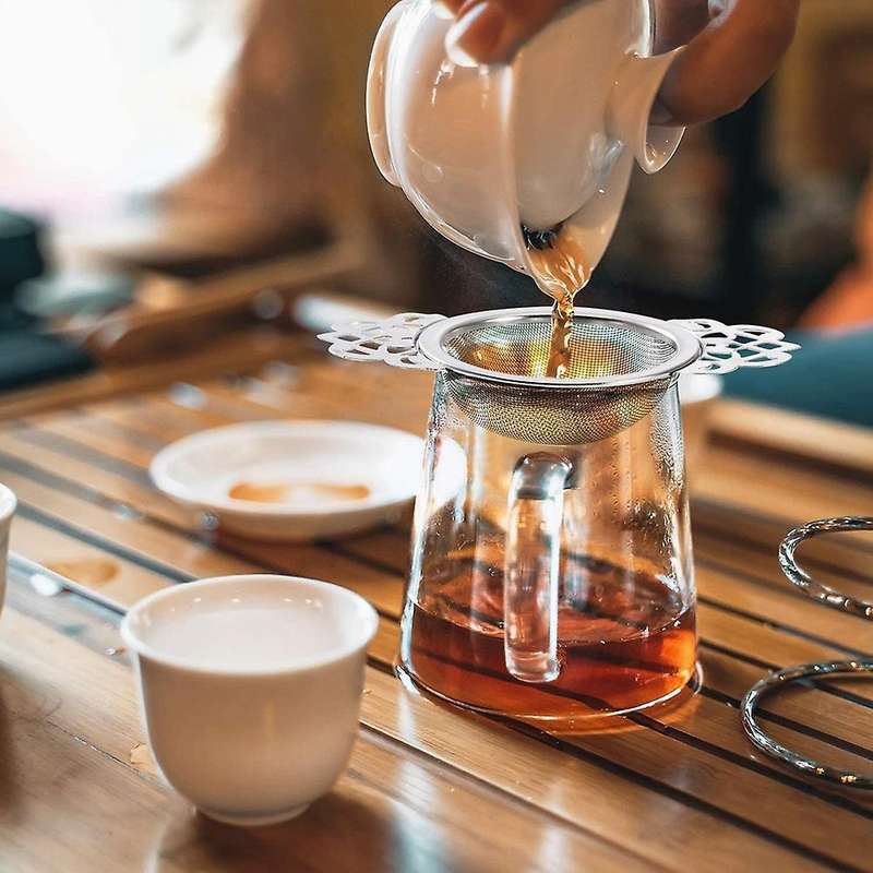 Tea Strainers with Drip Bowls, Mesh Tea Infuser Stainless Steel