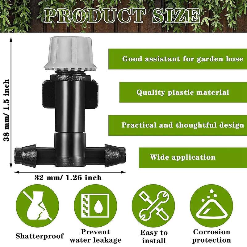 80 Pcs Adjustable Sprinkler Drip Irrigation Misting Dripper