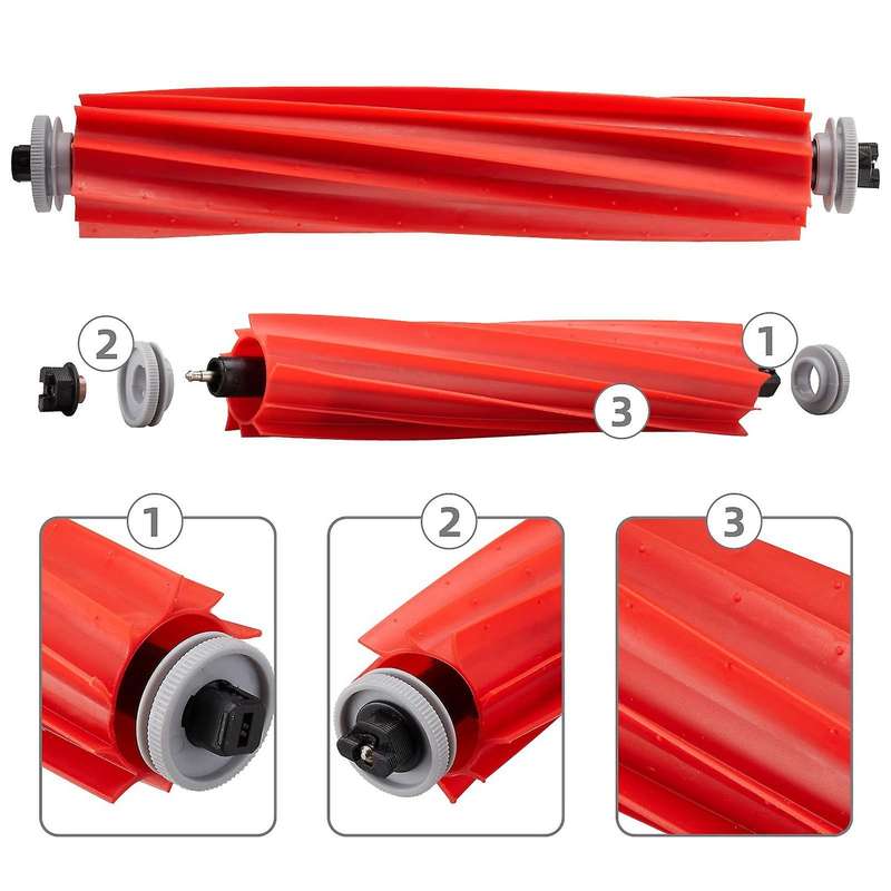 Main Side Brush Mop Rag Cover for Roborock Q7 Max / Max+ / T8 Robot