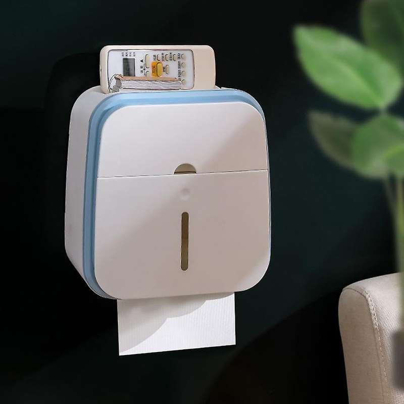 Toilet Tissue Box Paper Rack Wall-mounted Perforation Waterproof C