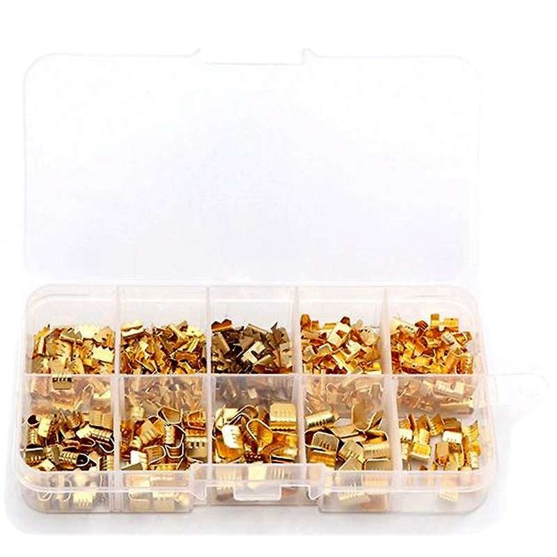 550pcs U-shaped Copper Butt Terminal Crimping Non-insulated Kit