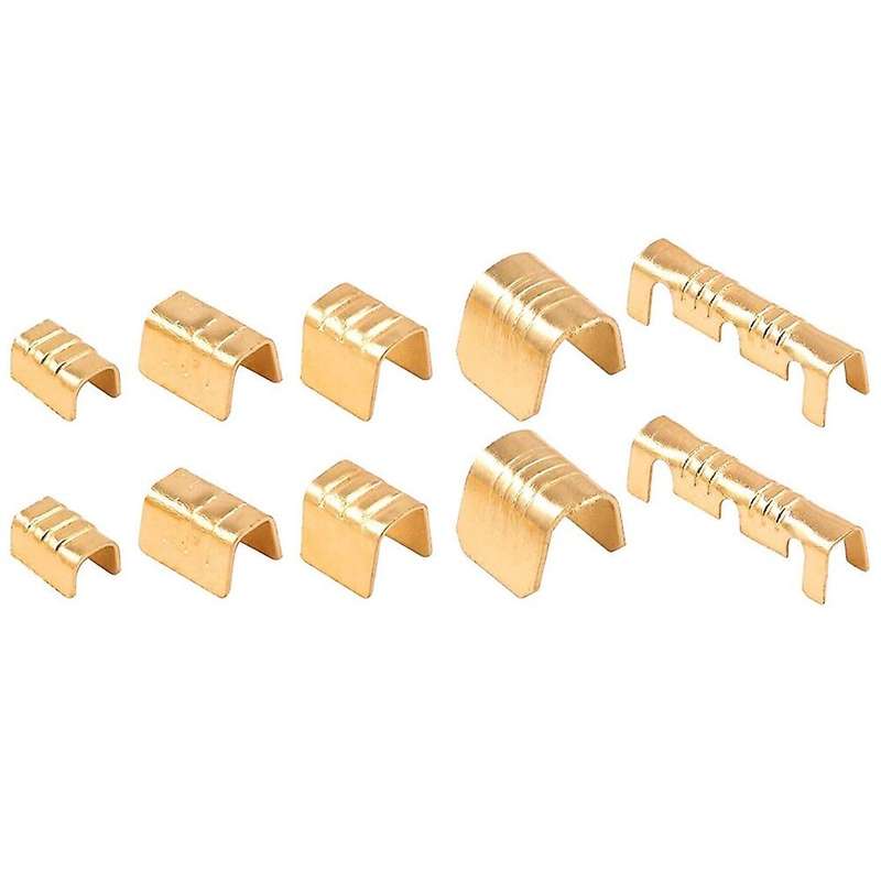550pcs U-shaped Copper Butt Terminal Crimping Non-insulated Kit