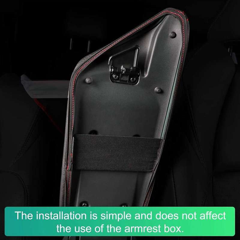 Armrest Box Cover for Toyota Chr 2017-2019 Armrest Lid, Black Line