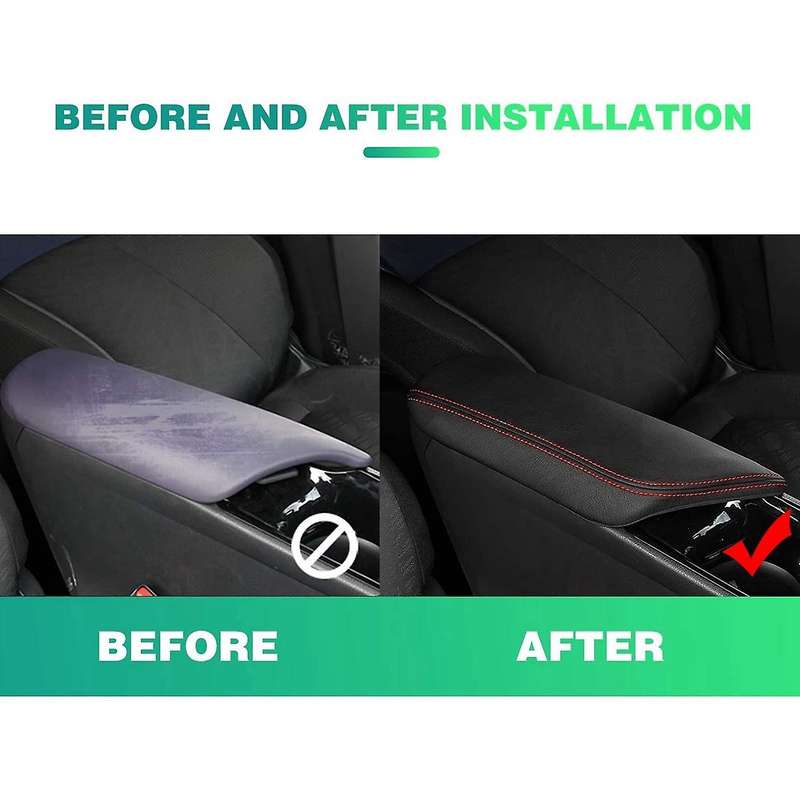 Armrest Box Cover for Toyota Chr 2017-2019 Armrest Lid, Black Line