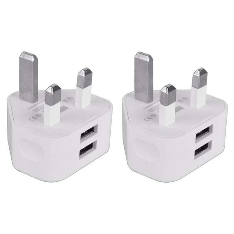 Usb Power Adapter Mobile Phone Charger Smart Travel Charger(uk Plug)