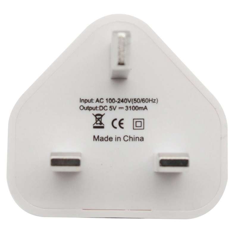 Usb Power Adapter Mobile Phone Charger Smart Travel Charger(uk Plug)