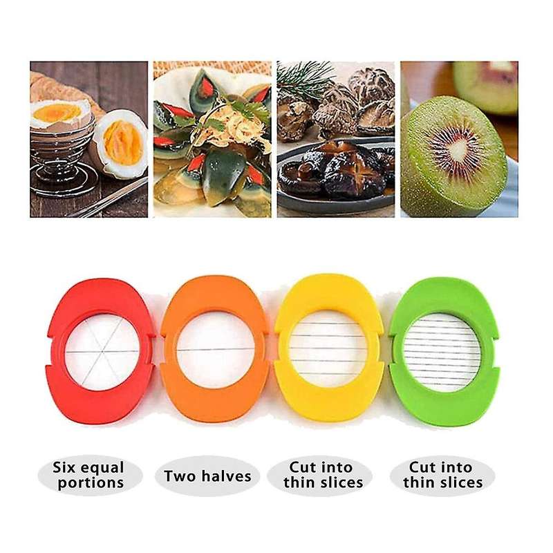 Multifunctional 4 In 1 Egg Slicer,hard Egg Slicers with Cutting Wires