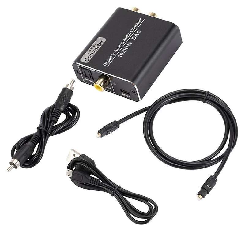 Digital to Analog Audio Converter,with Optical and Usb Cable