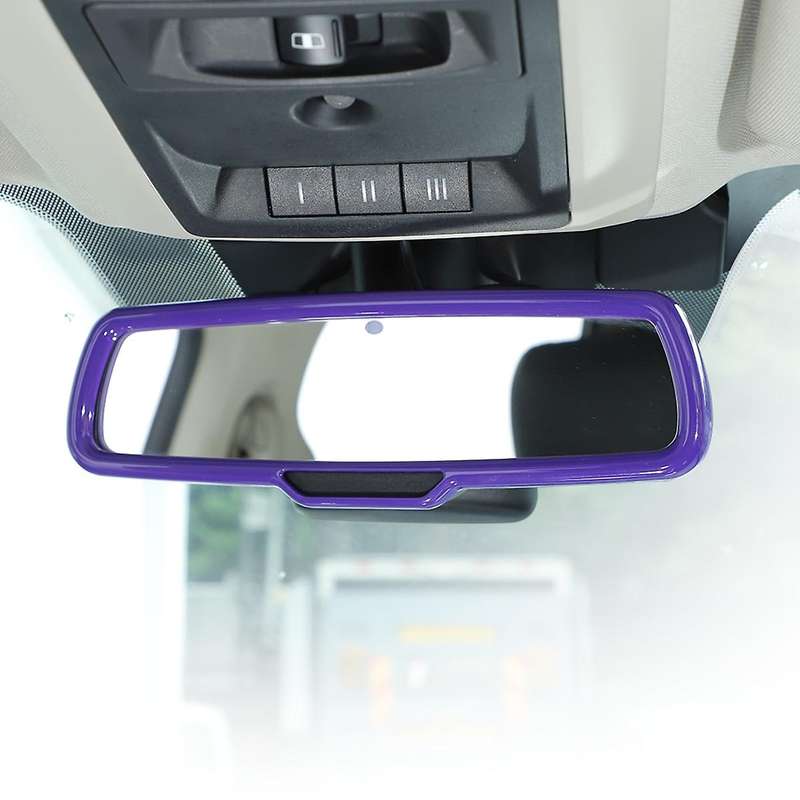 Car Inner Rear View Mirror Cover Abs for Dodge Challenger (purple)
