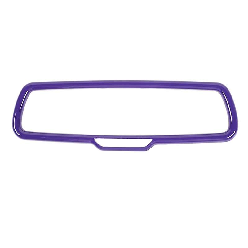Car Inner Rear View Mirror Cover Abs for Dodge Challenger (purple)