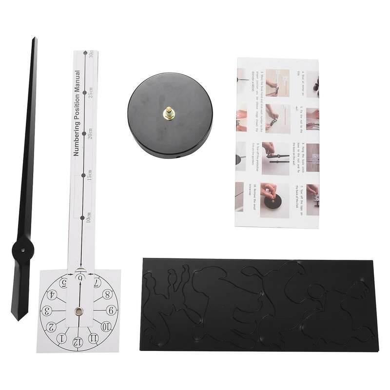 Poodle Big Hand Modern Wall Clock Poodle Dog Diy Wall Clock Black