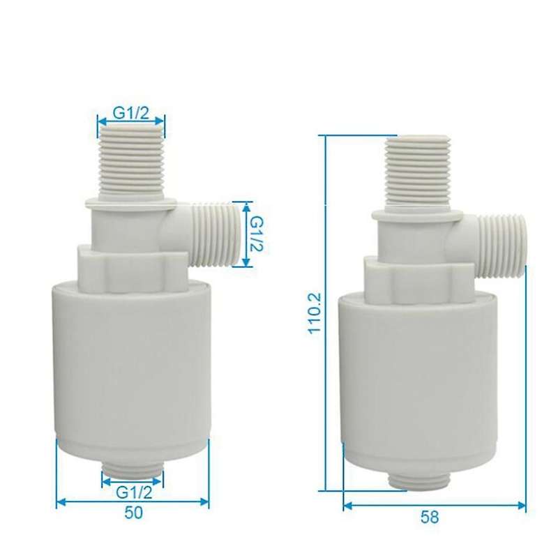 Water Level Control Valve 1/2 Inch Tower Tank Floating Ball Valve