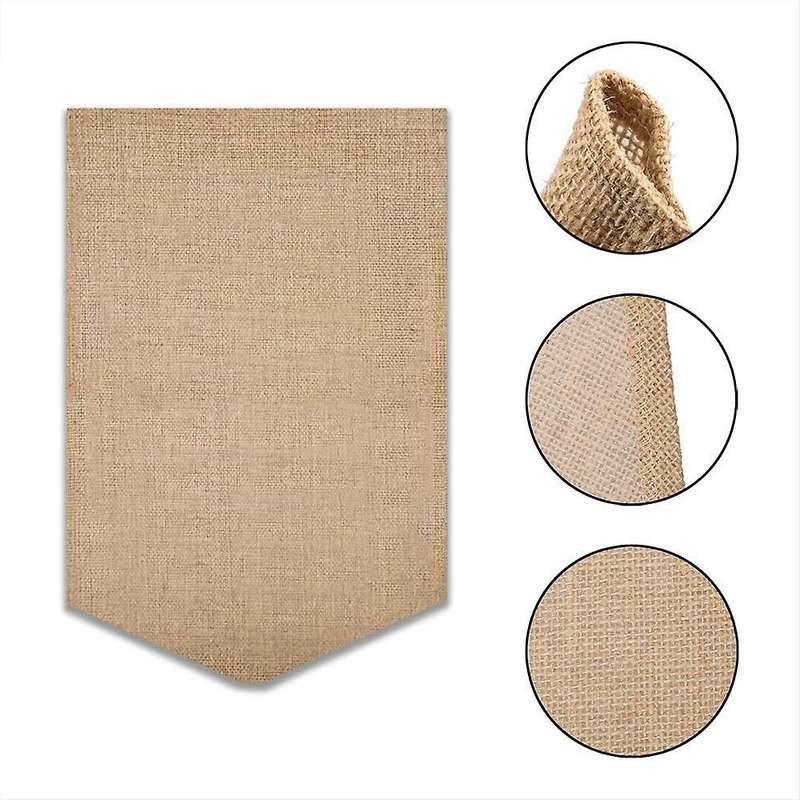 4 Pack Blank Burlap Garden Flag Personalized Yard Flag Banner