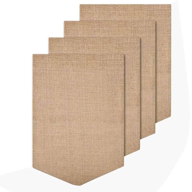 4 Pack Blank Burlap Garden Flag Personalized Yard Flag Banner