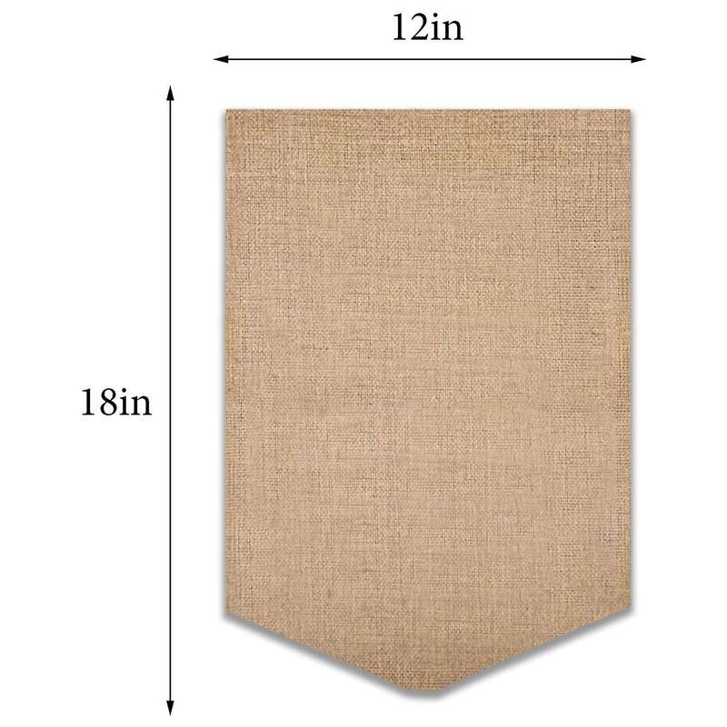 4 Pack Blank Burlap Garden Flag Personalized Yard Flag Banner