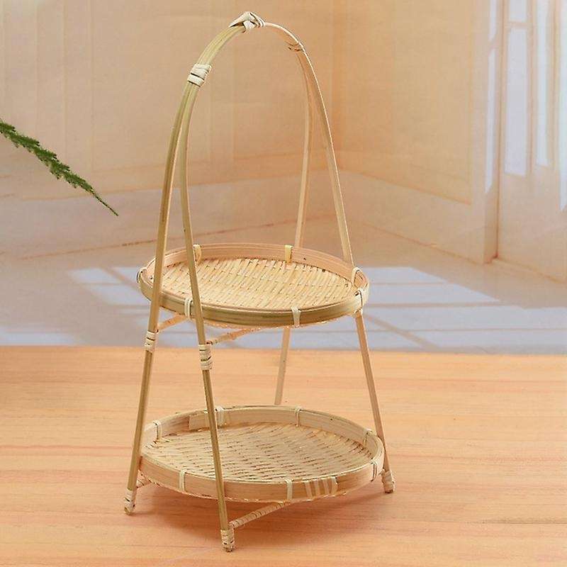 Baskets Tier Rack Fruit Bread Food Storage Kitchen Three Layers