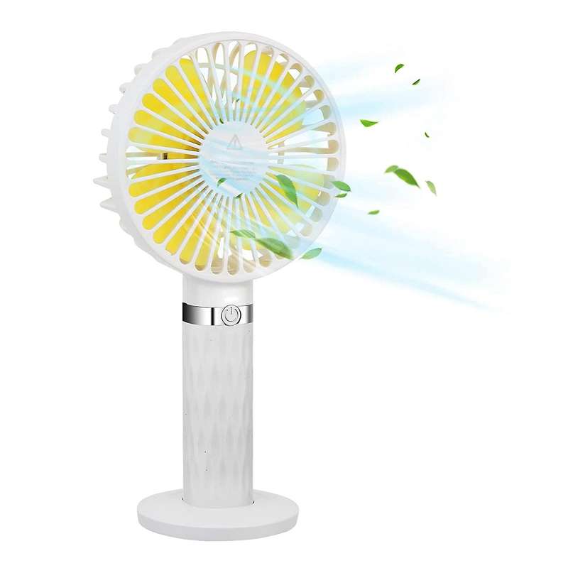 Handheld Fan, Portable Hand Held Usb Rechargeable Fans with 3 Speeds