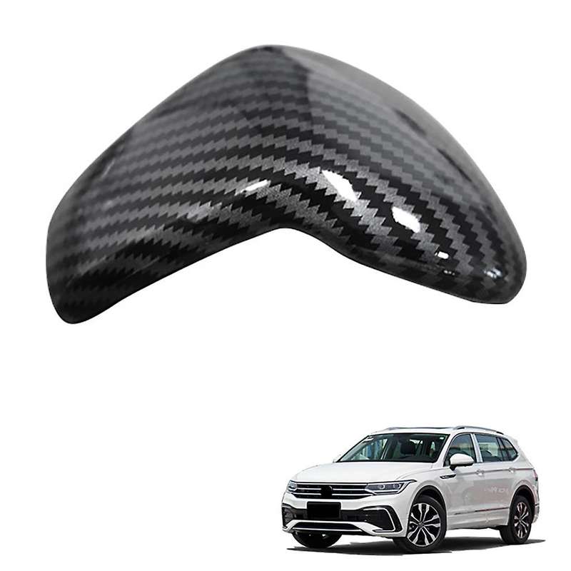 Carbon Fiber Gear Head Knob Shift Cover Trim for Tiguan L 2021 2022