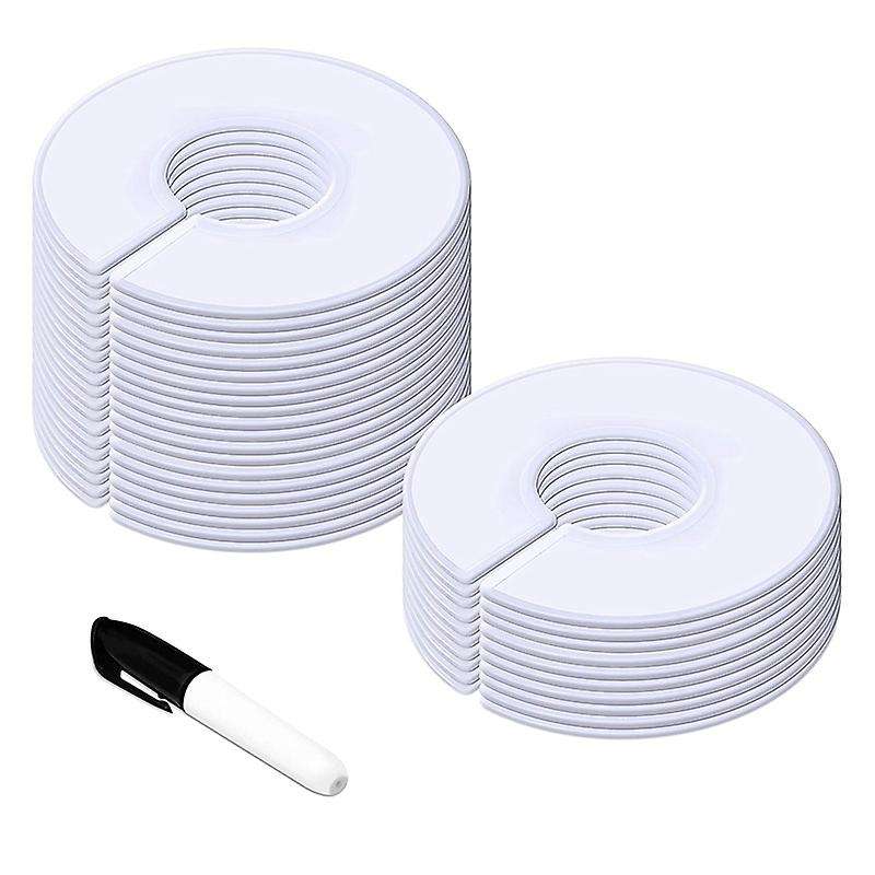 30pack Clothing Size Closet(outer 3.5inch,inner 1.38inch In Diameter)