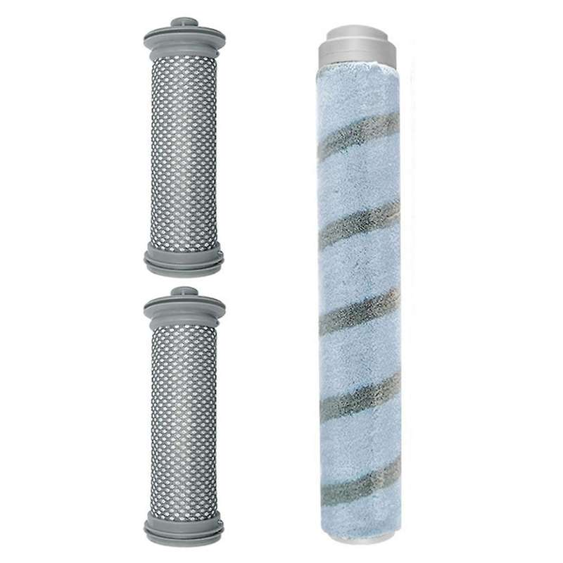 1pcs Roller Brush with 2pcs Hepa Filter for Tineco A10/a11 Hero -gray